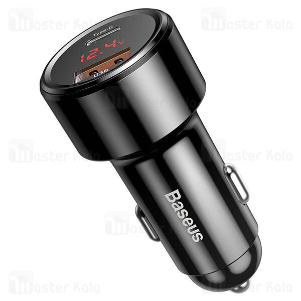 شارژر فندکی Baseus Magic Digital Display Dual U + C PPS Car Charger 45W CCMLC20C-01